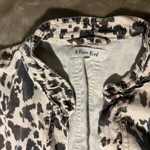 A Rare Bird cow/bandana print jacket